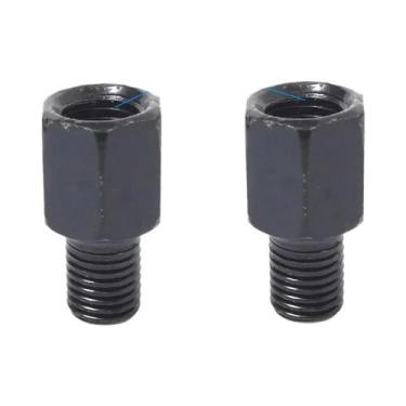 Imagem de Espelhos Retrovisores Pretos Para Motocicleta M10 10MM M8 8MM Parafuso