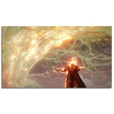 Imagem de Burning Poster Warrior Canvas Prints Tarn Wall Art For Home 1 painéis Decorações Noframed 33.0 cmx20.3 cm