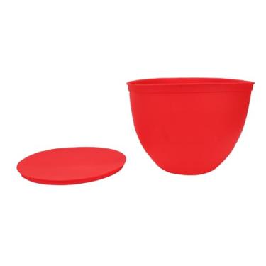 Imagem de SUNGOOYUE Forro de Tigela de Silicone, Material Antiaderente de Qualidade Alimentar, Calor de 40 ℃ a 240 ℃, Com Tampa, para KSM150 KSM180 KSM170 KSM160 KSM155 Cabeça Inclinada 5QT (vermelho)