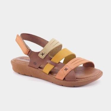 Imagem de Sandalia Feminino New Face 39518 39519 Couro New-Feminino