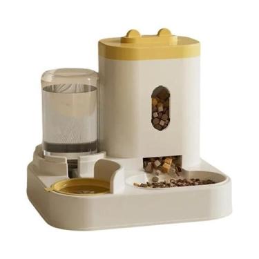 Imagem de Dispensador Automático De Ração E Água Para Cães E Gatos Com Grande Ca