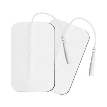 Imagem de Pads Eletrodos Autoadesivos 5x9cm Para Estimulador Muscular TENS EMS, 