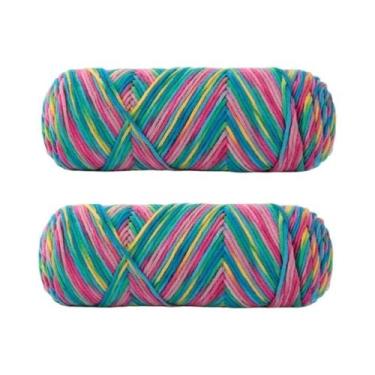 Imagem de Fio De Algodão Leite Colorido De 5 Fios Tingido Para Suéter De Bebê, 2