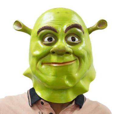 Imagem de Máscara Shreks Donkey Latex Green Cosplay Prop 28x35cm - yiweisai