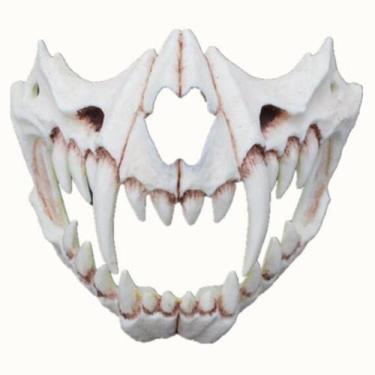 Imagem de Mask Horror Basaltics Latex para fantasia de carnaval de Halloween - y