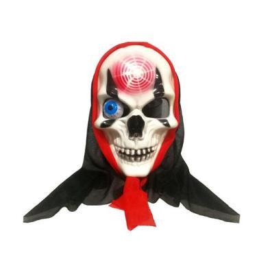 Imagem de Máscara de cosplay com capuz, fantasma de terror, fantasia de Hallowee