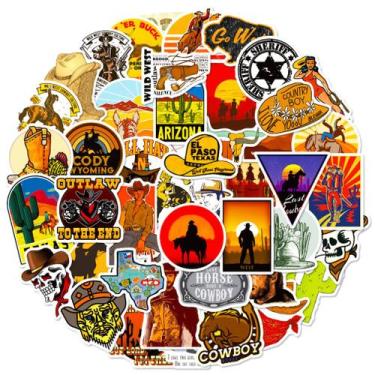 Imagem de Pacote de adesivos Western Elements Anime 50 unidades 4-8 cm - yiweisa