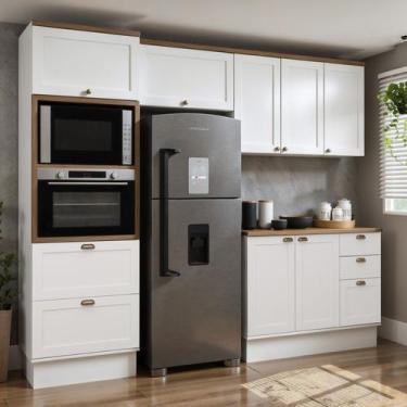 Imagem de Armário de Cozinha Compacta Modulada 2,70m 10 peças Iluminata Genialfl