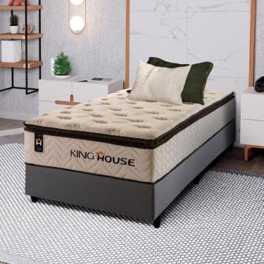 Imagem de Cama Box Molas Ensacadas Quartzo Solteirão 96x203 King House