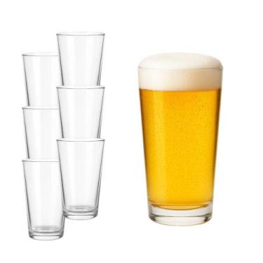 Imagem de Kit 4 Copos de Cerveja/Chopp/Suco 350ml Bebidas Bar Restaurante Calder