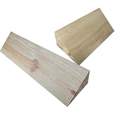 Imagem de Rampas De Meio-fio De Madeira Para Degraus, Rampas De Limiar De 6 Cm De Altura, Rampas De Meio-fio Internas E Externas Para Portas De Casa, Madeira Maciça De Alta Carga Residencial Para Idosos,30*