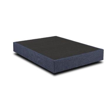 Imagem de Cama Box Mola Ensacada Confort Roll Kappesberg 138x188 Casal Veludo Az