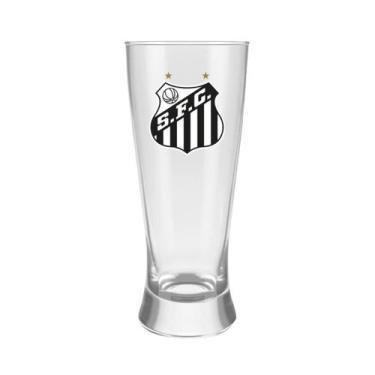 Imagem de Copo Santos Tulipa 300ml Taça Americano Cerveja Chopp Vidro Futebol - 
