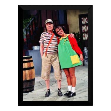 Imagem de Quadro Decorativo Chaves E Chiquinha Poster Moldurado - Fanarte
