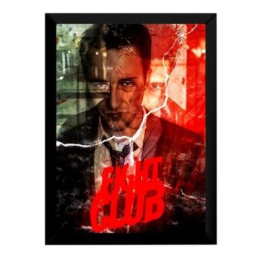Imagem de Quadro Fight Club Filme Clube Da Luta Arte Poster Moldurado - Fanarte