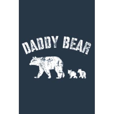 Imagem de Vintage Daddy Bear with 2 Two Cubs Dad Father Papa: Study Notebook, 6 x 9 inches, 120 pages