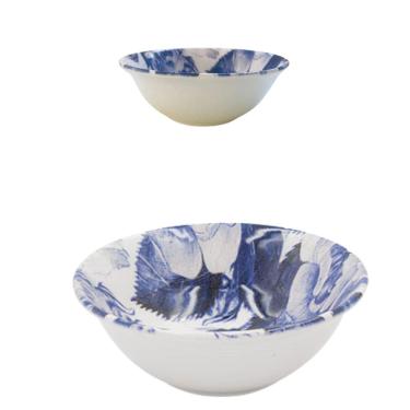Imagem de Bowl Porcelana Estampa Azul 14,5x5cm 300ml 6un Cim