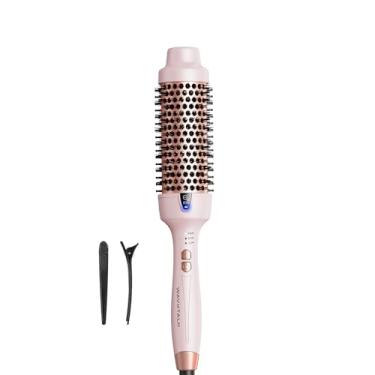 Imagem de Wavytalk Escova térmica, escova de sopro Blowout Express de 4 cm, tecnologia de íons negativos para criar explosões suaves e relaxantes, dá corpo e brilho ao cabelo, rosa milenar