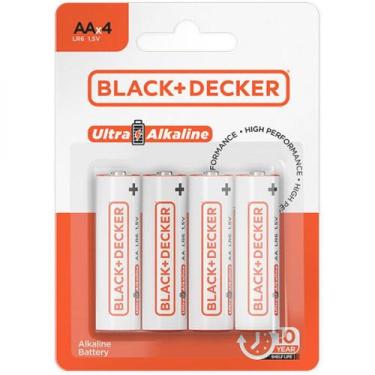 Imagem de Pilha alcalina AA com 4 unidades - BDBT-00AA-04 - Black + Decker