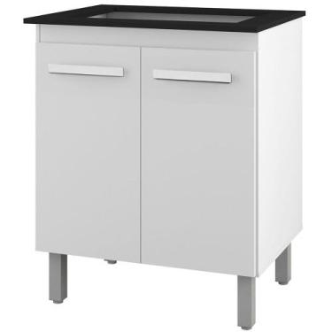 Imagem de Balcao Com Tampo 75 cm Para Cooktop 5 Bocas 9255 Branco Mobbs - Moblis