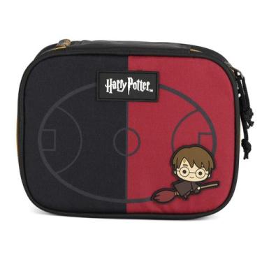 Imagem de Estojo Box Harry Potter Grifinória Hogwarts Escolar Preto - Luxcel