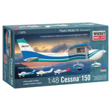 Imagem de Minicraft Cessna 150 with Multiple Marking Options Model Kit, 1/48 Scale