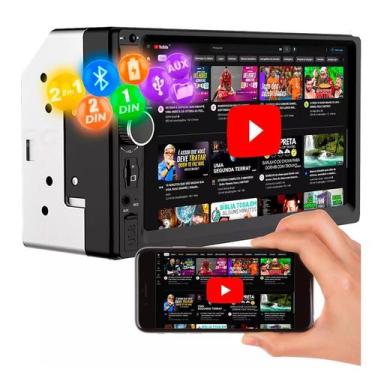 Imagem de Central Multimídia First Option 7810h Com Espelhamento E Bluetooth Cor
