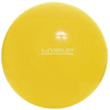 Imagem de Bola Suíça para Pilates 75 cm LIVEUP LS3221 75 Amarelo, Pilates, Latéx