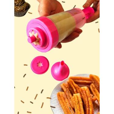 Imagem de Máquina de Fazer Churros Fácil Caseiro Manual - Cores Sortidas - Nvari