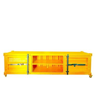 Imagem de Rack para Tv Newark Estilo Industrial Em Ferro Amarelo 160cm