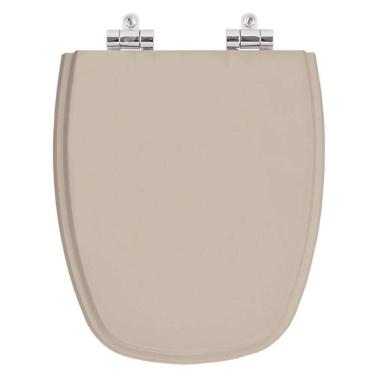 Imagem de Assento Sanitario Poliester Monte Carlo Bege Saara Para Vaso Deca
