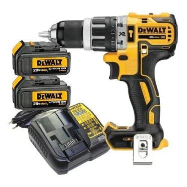 Imagem de Furadeira Dewalt Dcd796 20v + 2 Baterias 3ah + Carregador, Bivolt