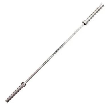 Imagem de BARRA RETA OLÍMPICA CROMADA MACIÇA PARA MUSCULAÇÃO COM BUCHA DE BRONZE 1,50M - RAE FITNESS-Unissex