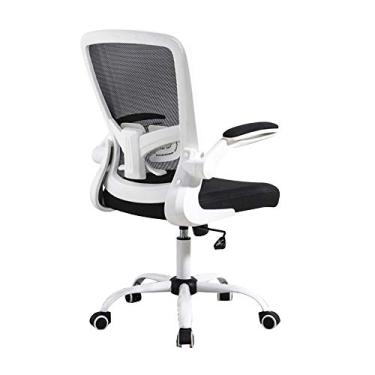 Imagem de UISLA Computador executivo mesa levantamento, rotação, ergonomia, suporte lombar ajustável, assento de malha para uso doméstico, escritório