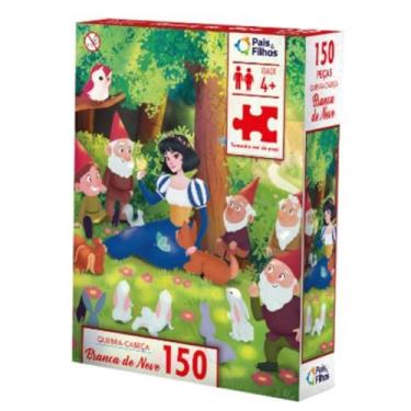 Imagem de Quebra Cabeça Infantil Princesa, 150 Peças, Jogo Educativo para Crianças