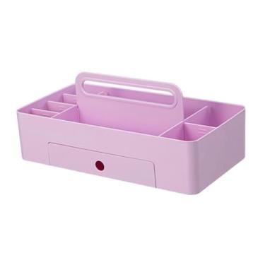 Imagem de Bothyi Organizador de maquiagem modular com alça, cesto dividido para armário, prateleira, canto, escrivaninha, dormitório ou quarto de bebê.