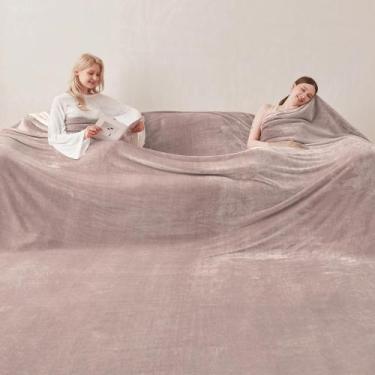 Imagem de Cobertor de lã king-size COOVA de grandes dimensões 305x350 cm Soft Co