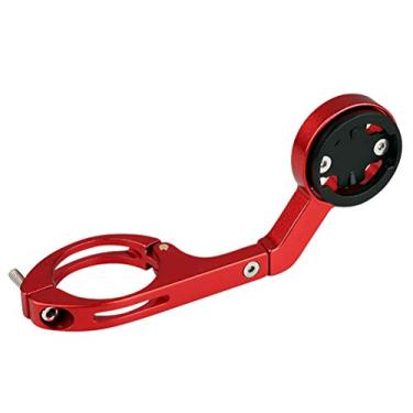 Imagem de 1 Conjunto suporte de bicicleta suporte para bicicleta Suporte de guidão de bicicleta Liga de alumínio Extensor Tronco combinação hodômetro vermelho