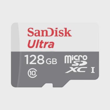 Imagem de Cartão de memória MicroSd Sandisk 128gb Ultra Classe 10 100mb/s