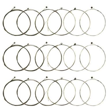 Imagem de JYsun Cordas de Guitarra Elétrica 3 Conjuntos Completos com Núcleo de Aço Inoxidável Liga de Níquel Ferida Cabeça de Conta Banhada a Níquel Incluindo E-1st B-2nd G-3rd D-4th A-5th E-6th