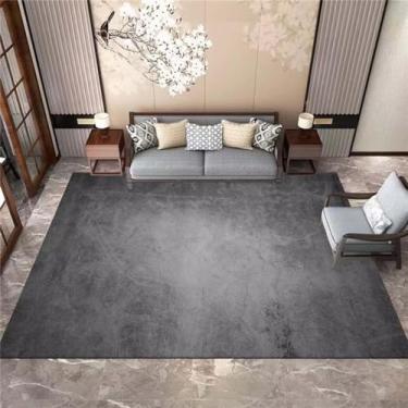 Imagem de Tapetes para sala de estar cinza casa decorações engrossado macio quarto tapetes grande área, pelúcia curta c, 200x250cm
