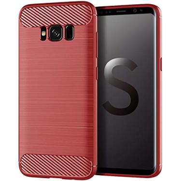 Imagem de Capa para Samsung Galaxy S8, sensação macia, proteção total, anti-arranhões e impressões digitais + capa de celular resistente a arranhões para Samsung Galaxy S8