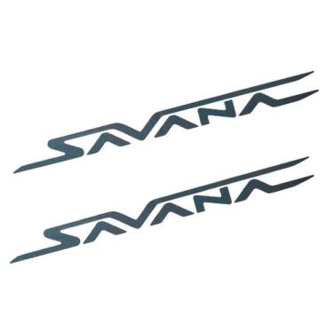 Imagem de Par Emblema Adesivo Letreiro L200 Triton Savana Grafite Original - Mit