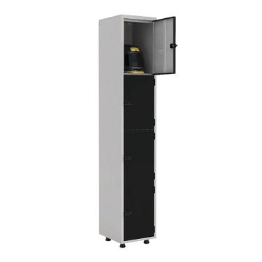 Imagem de Armário Roupeiro Aço 4 Portas Ea701 Preto