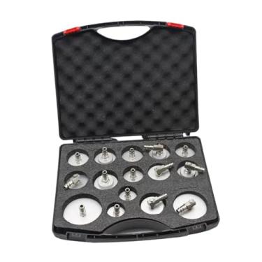 Imagem de QccHieUs Adaptador para Sangrador de Fluido de Freio Automotivo, Multiuso, Fácil de Usar, Kits Adaptadores de Cilindro Mestre com Caixa de Armazenamento para C