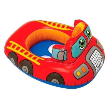 Imagem de Boia Bote Infantil Inflável Com Fralda Temático Policia Bombeiro Avião