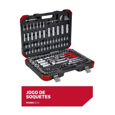 Imagem de Jogo De Soquetes Sextavados 172 Peças R45603172 Gedore Red