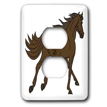 Imagem de 3dRose Tampa de saída de cavalo marrom galopante lsp_43832_6