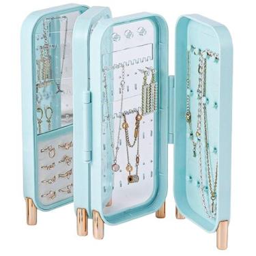 Imagem de Organizador Multiuso Porta Joias De Mesa - InterPonte, Azul