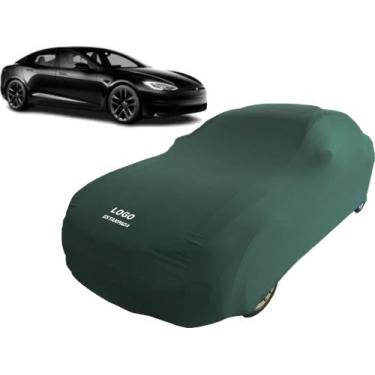 Imagem de Capa Automotiva Tesla S Plaid Proteção Contra Riscos Poeira - Mz, Verd